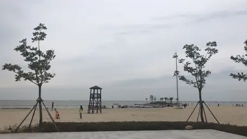 骆马湖看起来很大,配上沙滩,就象大海一样!