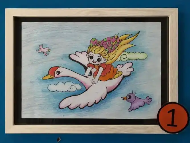 用爱绘画,一起出彩,让我们画出爱的色彩!华隆幼儿园教师彩铅画比赛