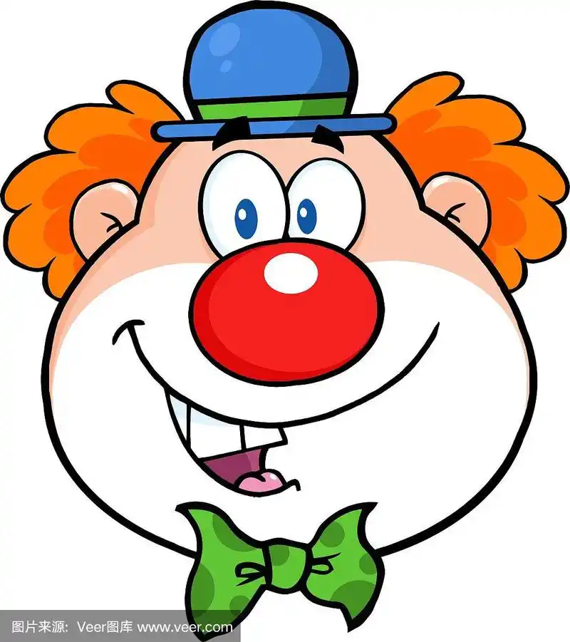 卡通的小丑