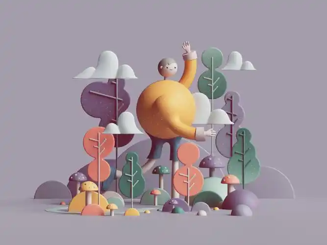 从2d到3d插图的设计趋势