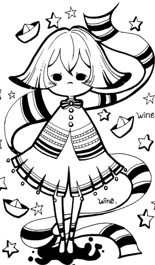 动漫风格人物速写作品多样化的速写图