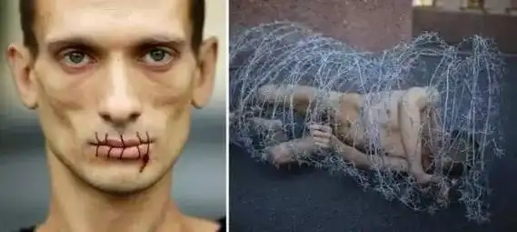 行为艺术就是不穿衣服并且自残.