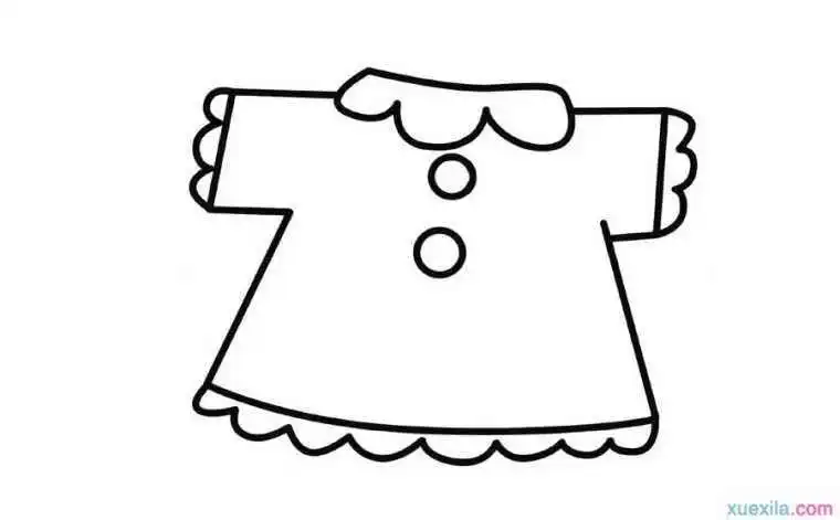 幼儿简笔图画衣服图片,幼儿衣服简笔画