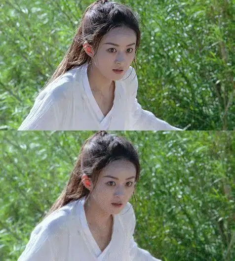 小赵一改笑意盈盈的惯常形象,一袭粗布破衣,双眼圆睁,眼神中流露出的