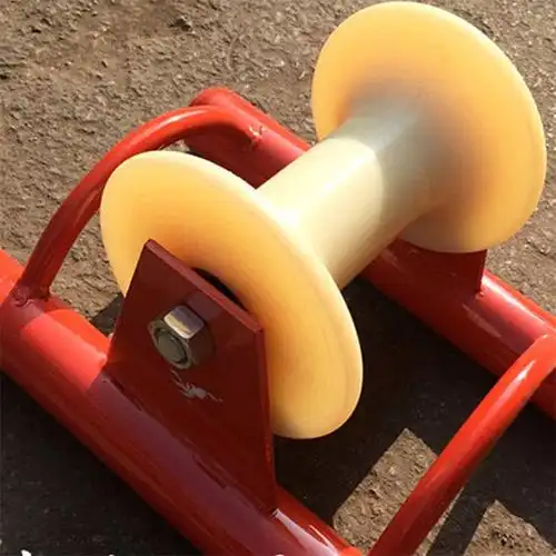 供应单轮尼龙放线滑轮车坐挂两用尼龙滑轮放线滑车地缆轮型号