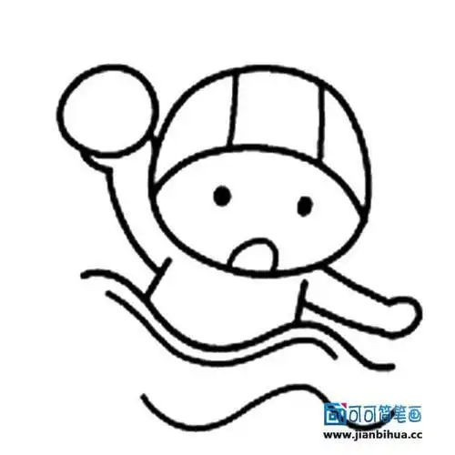 小孩子游泳简笔画视频游泳池简笔画图片大全卡通简笔画运动游泳人物简