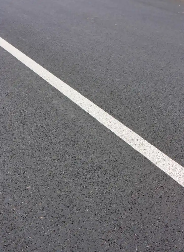 道路,沥青公路纹理 & 白色条纹, 道路背景下