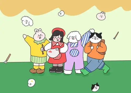 可爱卡通插画高清电脑桌面壁纸_卡通动漫_壁纸下载_美桌网