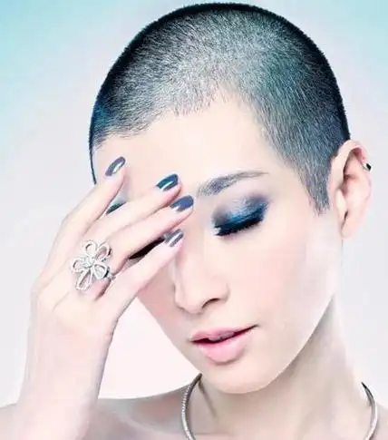 志玲光头也妩媚盘点女明星光头造型