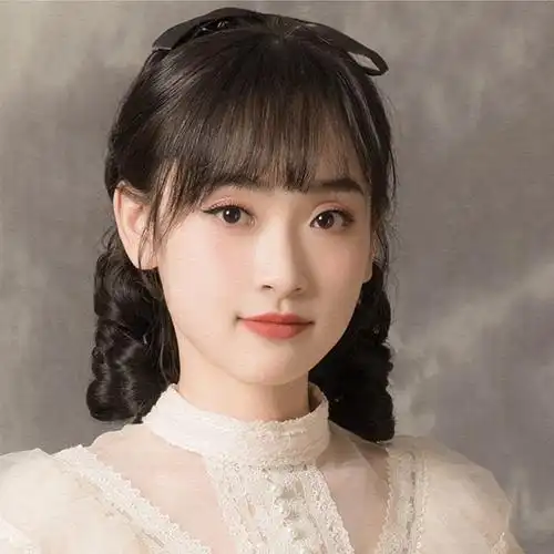 假发千鑫马尾女民国风复古宫廷卷发仿真蝴蝶结发包