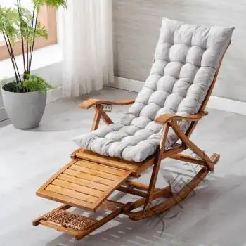 靠背折叠躺椅成年人竹摇椅家用实木椅午睡椅凉椅老人休闲逍遥椅子