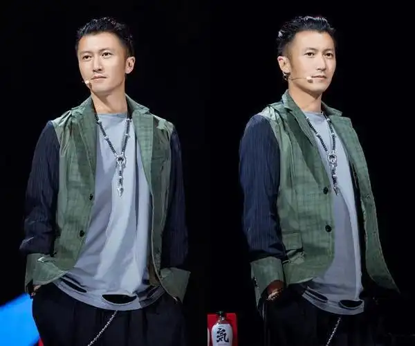 谢霆锋潮流造型,丸子头 西装,男人味十足!40岁变身潮男