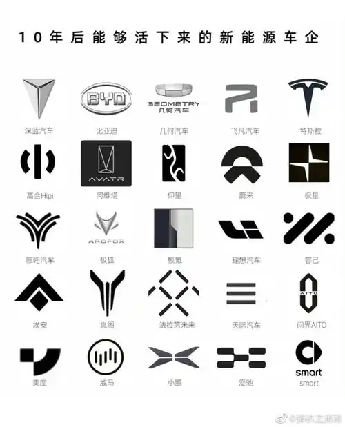 这么汇总一看现在的新能源品牌的确不少……-新浪汽车