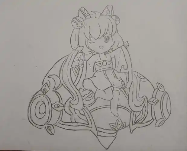 王者荣耀蔡文姬临摹