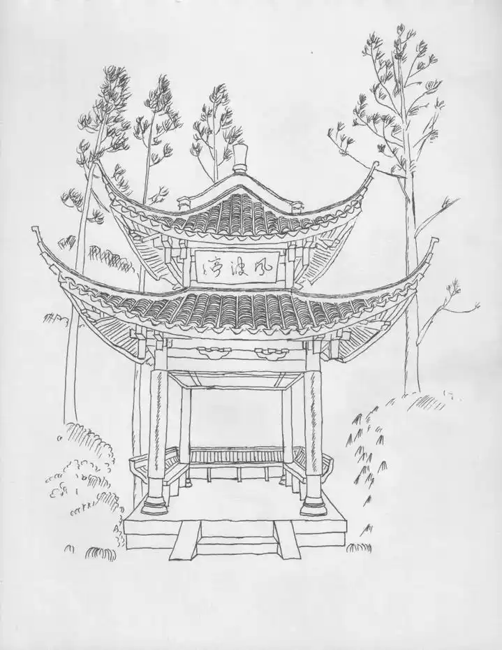 走遍西湖边200座亭子毕业于浙大计算机系的理工男手绘的亭子你见过几