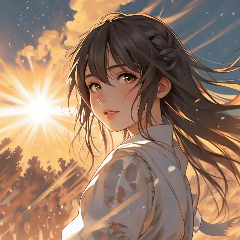 阳光明媚,唯美女生头像94 阳光下的女生,总是那么唯美动人,仿佛整个