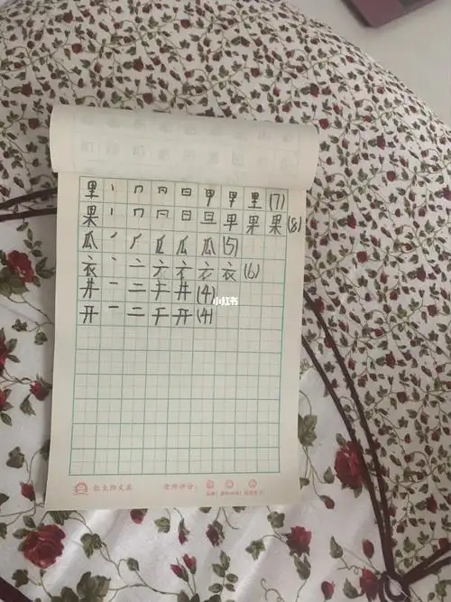 听写拼音77字宝宝笔顺区分果和里70