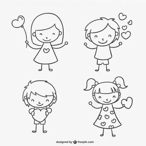 儿童简笔画:简单逗趣的人物画法教程,要的就是这种!