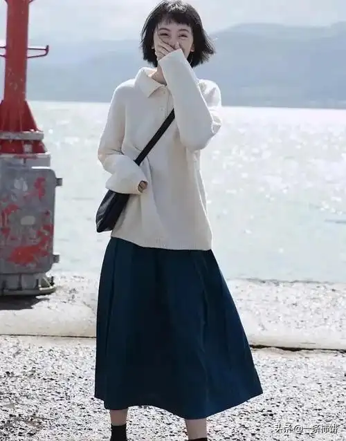 毛线衣 裙子,选对了,显高10厘米