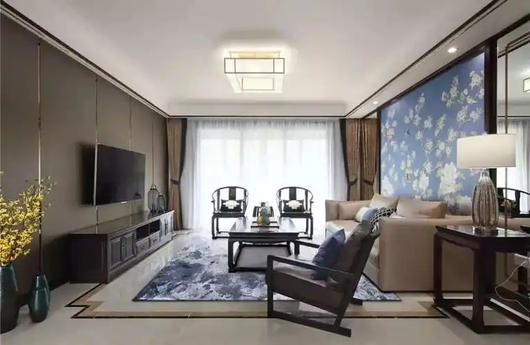 天花做吊顶,加一圈石膏线,档次立马高不少!