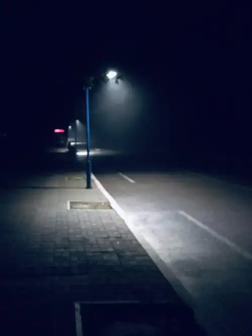 灯光舞台黑夜雾霾