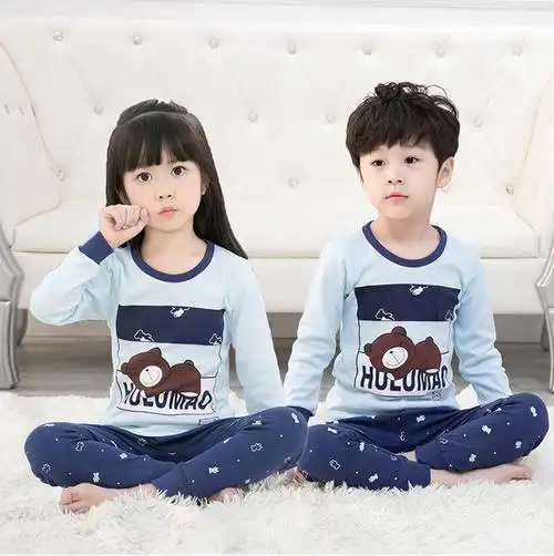 儿童内衣套装男童女童全棉睡衣小孩线衣线裤秋装宝宝秋