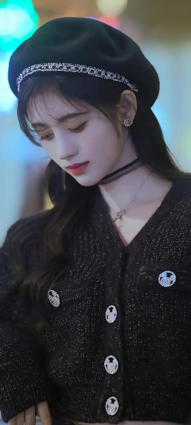 鞠婧祎全面屏手机壁纸