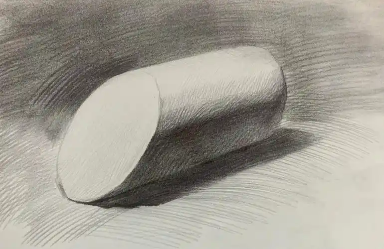 切面圆柱的画法带步骤