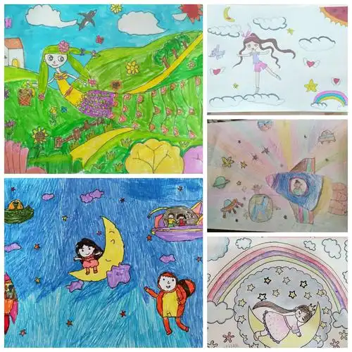 董各庄小学线上美术课堂十四《彩色的梦》