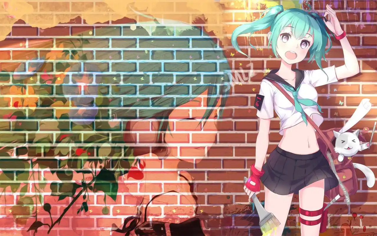 精美动漫美女插画桌面壁纸