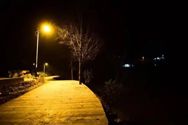 农村也有夜景了,这个夜景您打几分?