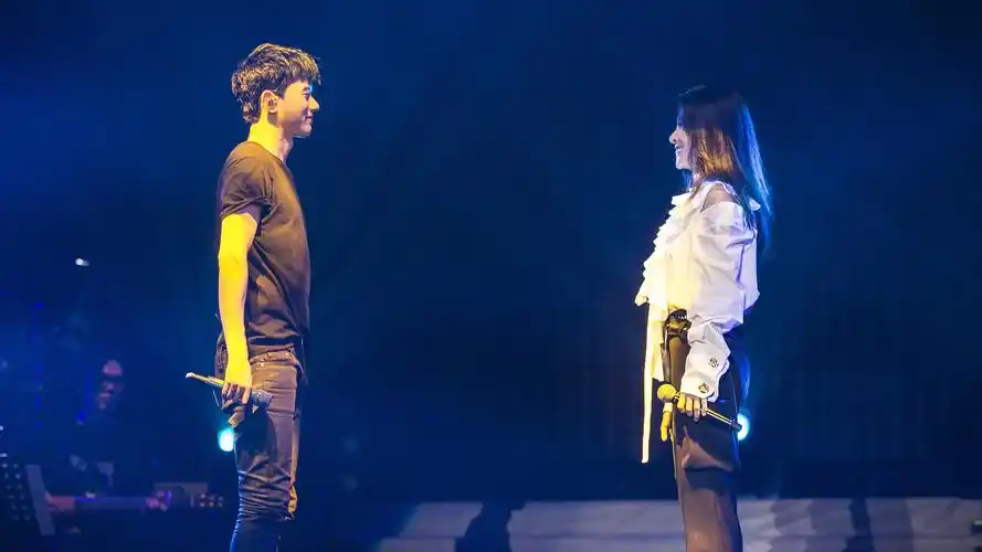 张杰我想完美唱响长沙站张碧晨惊喜助阵合唱七夕金曲三生三世