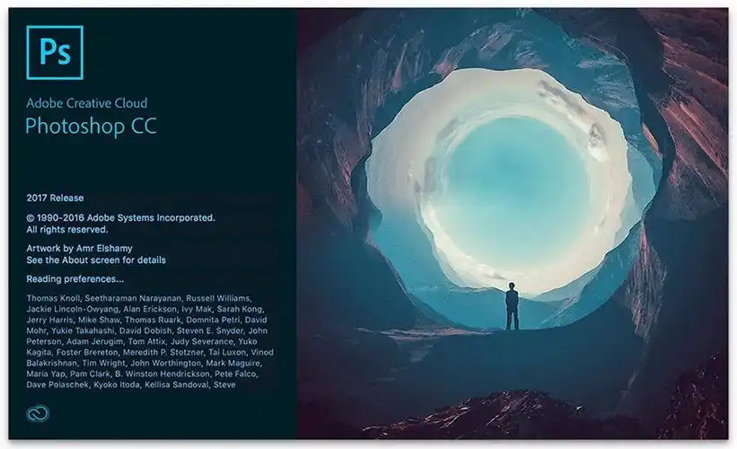 求ps各个版本的首页封面用图片发给我