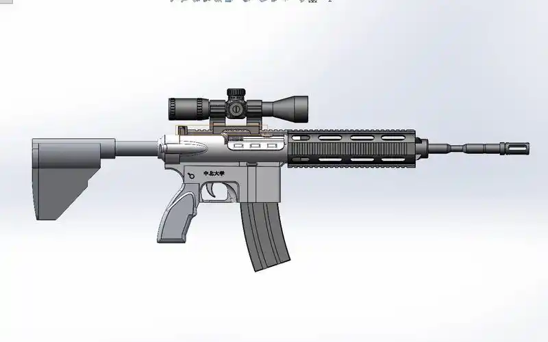 sw 自制m416模型_哔哩哔哩_bilibili