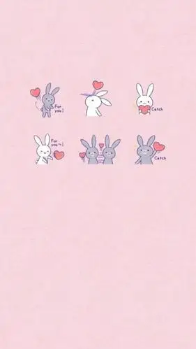 少女心唯美粉色系卡通