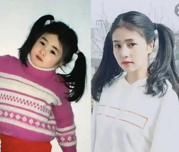 女星童年照对比:赵丽颖认不出,章子怡没变化,周迅丑小鸭变天鹅_小时候