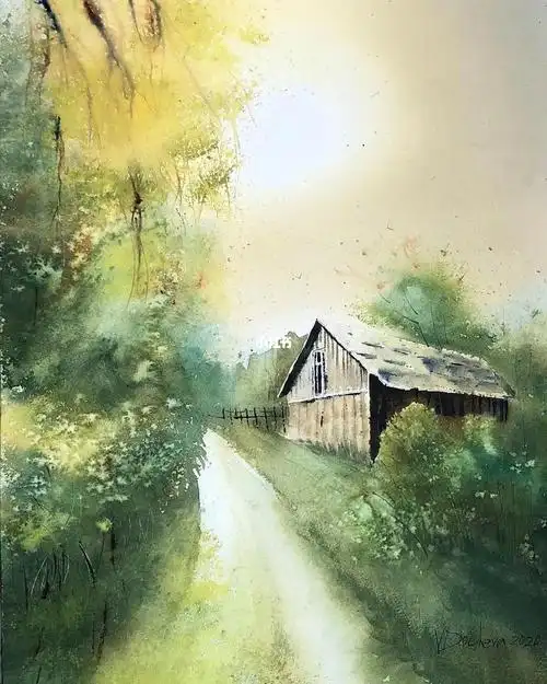 水彩风景作品欣赏 摘自veneta docheva_水彩画_风景_绘画_寻找小红书
