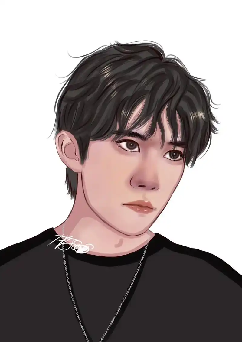漫画版易烊千玺,四字弟弟来了.#procreate绘画 #每
