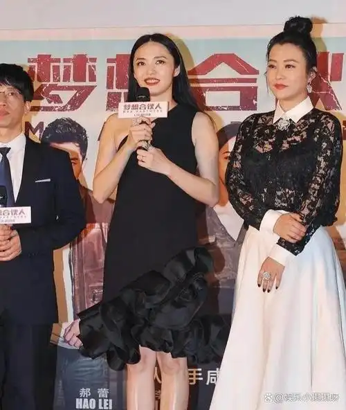 郝蕾的身高超过了郭富城,她的五官比郭富城更加出色.