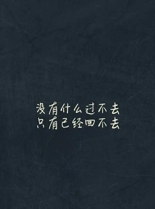 没有什么过不去,只有已经回不去.#文字##语录