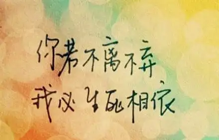 一辈子不离不弃的说说及句子大全精选10句