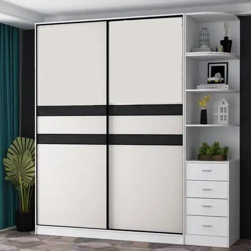 定制衣柜门推拉门移门做滑移门极简耐磨板现代简约北欧衣橱门柜门17