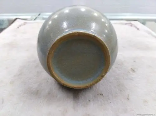 清末仿汝窑玉壶春瓶(保老,保真)z