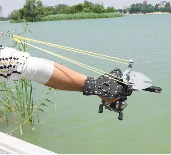 新款射鱼神器打鱼弹弓高精度射鱼器套装鱼鳔箭捕鱼弹工大全射鱼器