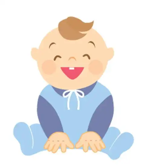 开心的婴儿