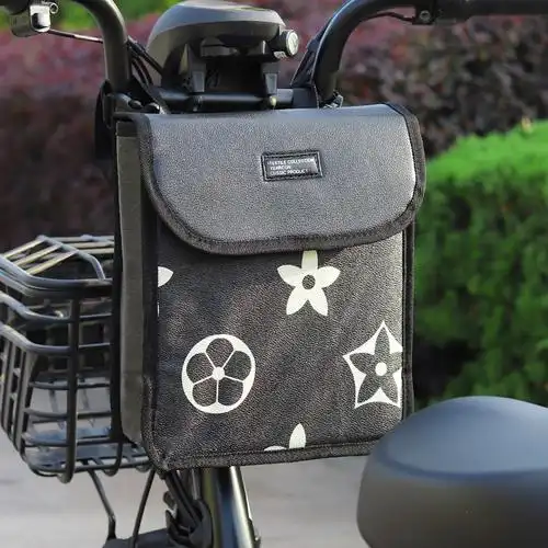 前置防水挂物包电动车收纳挂袋闪电客电瓶自行车手机袋子电车挂包置物