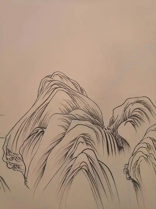 《千里江山图》山体线面局部 - 原创作品 - 站酷(zcool)