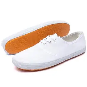 小白鞋男帆布鞋学生军训运动会体操晨练武术护士工作白布鞋女you