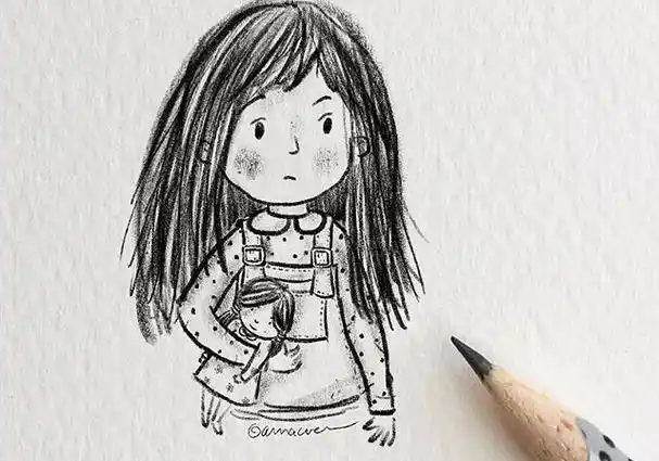 卡通人物简笔画大全呆萌可爱图片怎么画简笔画教程人物卡通简笔画q版