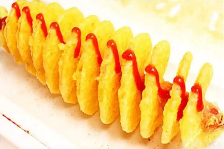 旋转薯塔怎么旋转